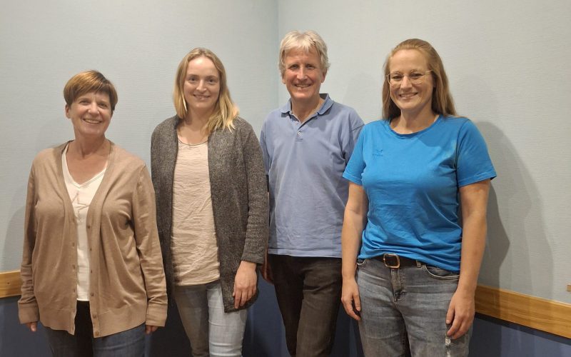 Neue und alte Vorstandsmitglieder des TVG 
v.l.n.r.: Susanne Heßberger, Eva Kintscher, Matthias Dechant, Kathrin Knopf